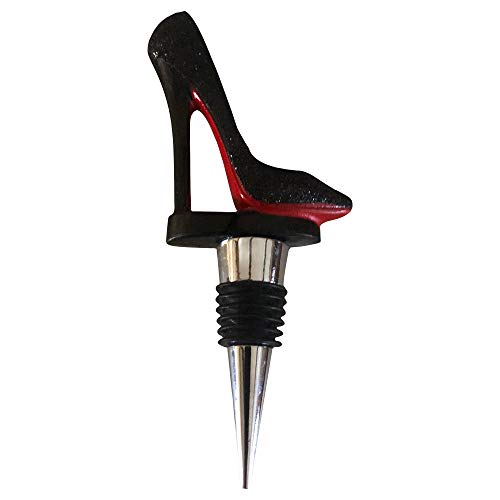 Trovety-Wine-Stopper-Black-Shoe-Elegant-High-Heels-Cork-for-Women-Bachelorette-Party-Decor-Decorative-Stainless-Steel-Beverage-Topper-Reusable-Champagne-Bottle-Plugs-Gift-for-Alcohol-Lovers