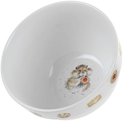 Wrendale Pudding Bowl (Hamster), Bone China Multi Coloured, 17 x 17 x 10.5 cm
