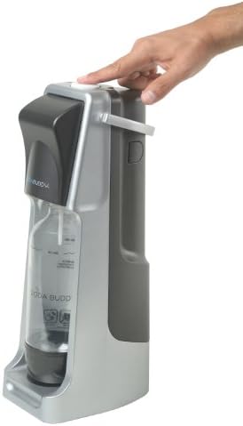 Soda Buddy Home Soda Maker Starter Kit, Black and Silver