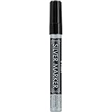 Pilot Creative Permanent Marker - Medium Marker Point Type - 1 mm Marker Point Size - Silver Ink - Silver Barrel - 1 Each
