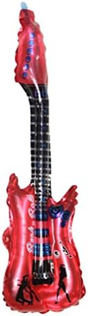 Guitar Foil Balloons Classic Baby Toys Party Wedding Birthday Home Decor (Red)