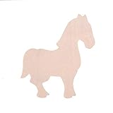 Darice Bulk Buy DIY Wood Cutout Horse 3.5 x 4 inches (36-Pack) 9133-16