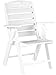 POLYWOOD NCH38WH Nautical Highback Chair, White