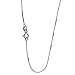 Sterling Silver 1mm Box Chain Necklace Italy
