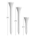 IZZO Golf Wood Golf Tees, 1.75 Inch, White (Pack of 200)
