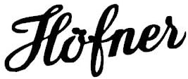 HOFNER GUITAR Decal 3035 Personalize Your Car Window, SUV, Guitar Case or Laptop. Great Gift for Music Lovers (6"x6", Black)