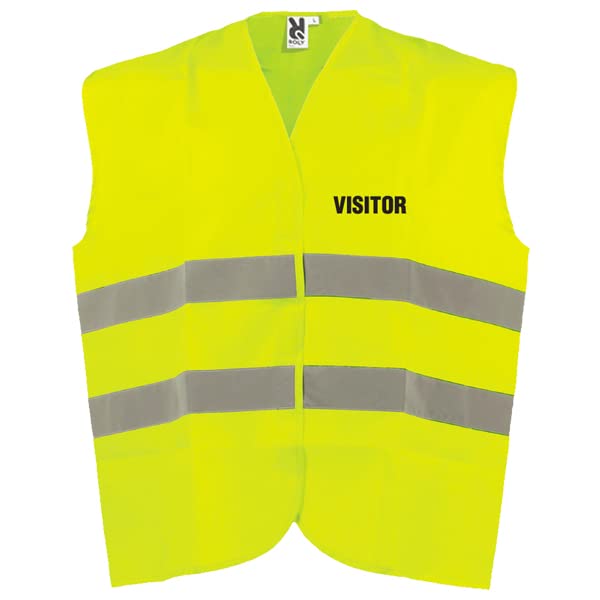 VSafety Visitor Hi Vis Vest - XL/2XL - Yellow Safety Vest