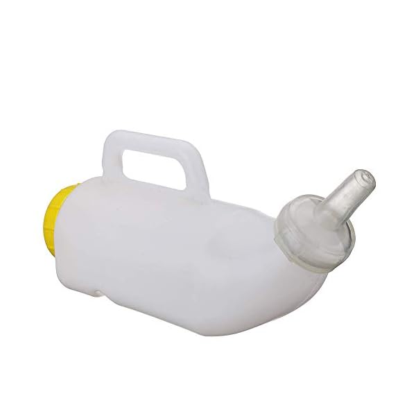 Arzja 2L Biberon per Vitello Pecora Mungitura Alimentazione Mano Impennata Tettarella Addensare Orizzontale Svezzamento