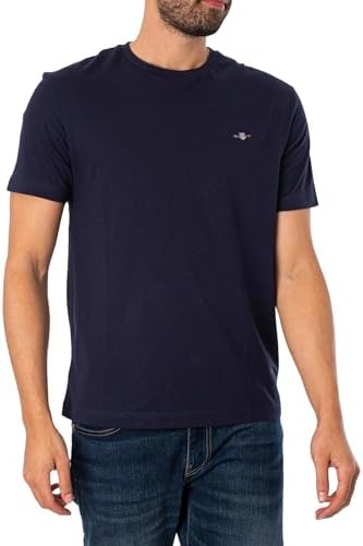 Herren Reg Shield T-Shirt T Shirt, Evening Blue, L EU