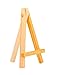 MEEDEN Mini Canvases with Easels, 12 Pack 4 x 4 Inch Mini Canvas Panels with 5 Inch Solid Pine Wood Display Easels for Paintings Craft Small Acrylics Oil Art Projects