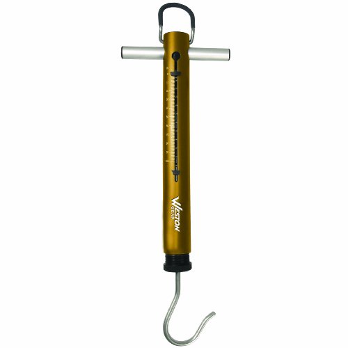 Weston Spring & Hook Scale, 100 lb (14-0306-W), Anodized Aluminum, Non-Slip Grip, Patented