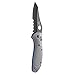 Benchmade Knife 550SBK-1 Griptilian Black Combo Edge Sheepsfoot Blade Gray Blue G10 Handle