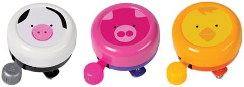 Widek Kids Animal Farm Bell - White/Pink/Yellow(Assorted)