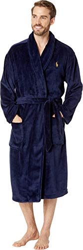 image for Polo Ralph Lauren Microfiber Plush Long Sleeve Shawl Collar Robe Cruis