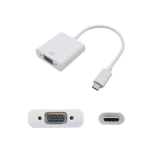Addon 5 Pack of 20Cm (8In) USB 3.1 Type (C) Male to Vga Female White Adapter Cab
