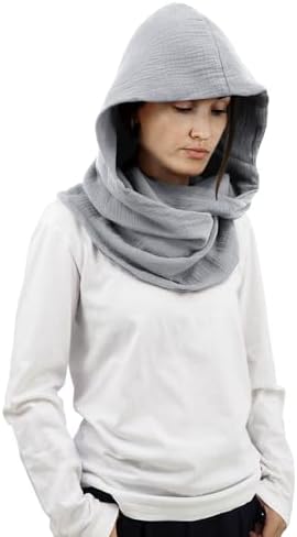 Hood hat dickie balaclava scoodi scarf adjustable gray fleece unisex size OSFA The Alpaca Balaclava Hood - Alpine Cloud Grey | Arctic Fox  main image 3