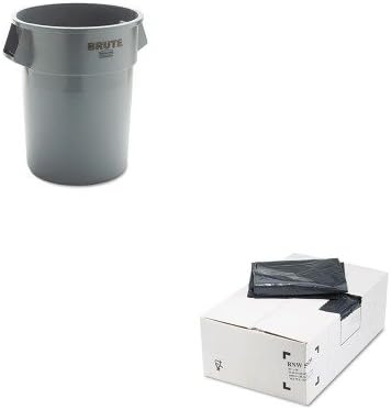 KITRCP265500GYWBIRNW5820 - Value Kit - EarthSense Recycled Can Liners (WBIRNW5820) and Rubbermaid 2655 BRUTE Container without Lid (RCP265500GY)