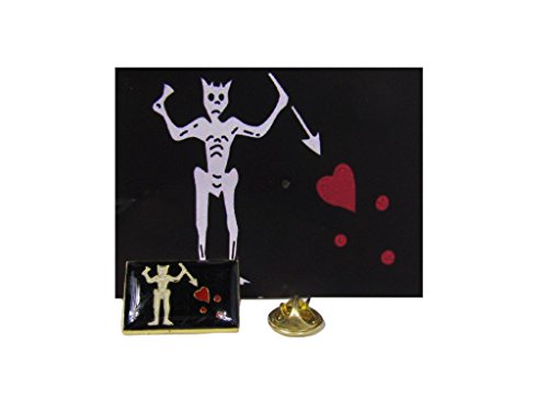 Pirate Jolly Roger Black Beard Blackbeard Bike Motorcycle Hat Cap lapel Pin