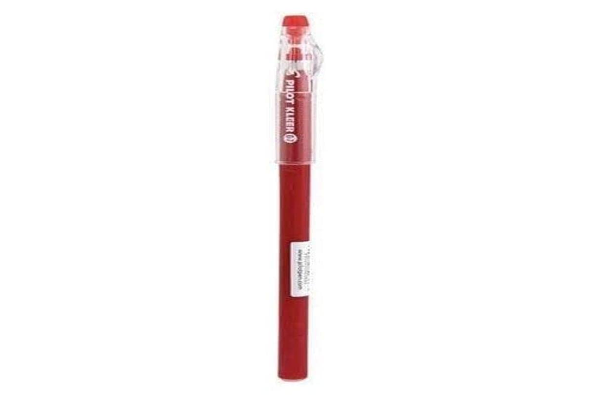 Pilot Kleer Rosso Clip-on Retractable Pen Fine Red 1pcs