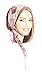 ShariRose Boho chic headscarf tichel headwear for women with pink floral lace wrap! Handmade (075)