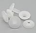 Housweety 50Sets White Toy Doll Making Craft Joints 20mmx20mm 20mmx5mm