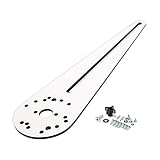 POWERTEC 71212 Router Circle Jig | For Cutting Circles with Diameters from 10" to 53" | Melamine Coated 7 Layer Plywood | Includes Two Center Pins & Hardware Pack & Easy Read Manual | Easy Install/Use