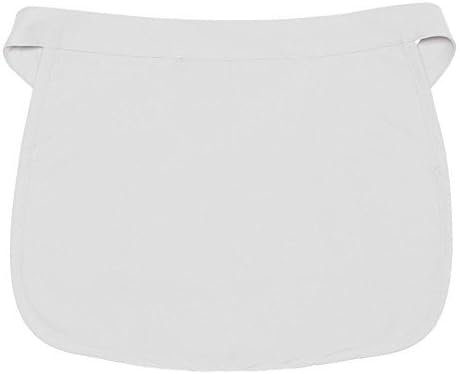 Genuine Housekeeping, Maid, or Diner Waitress Uniform White Waist Apron with Wide Ties
