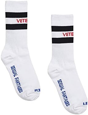 CraveLook Unisex Logo Stripe Sexual Fantasies Left Right Socks