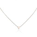 YUMILY Womens Charm Mini Heart Pendant Necklace 18