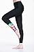 Women's Black Long Swimming Pants Swim Tights Elastic Leggings Unique Black Asian L = US M