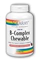 Solaray B-complex Chewable Strawberry Kiwi, 50 Wafers