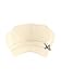 Chemo Fashion Scarf Womens Linen Newsboy Summer Hat with Rhinestone Buckle Brim, Cotton Lined, Stretch Band Beige