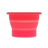 Anigan Collapsible Silicone Sterilizing Cup Designed for Sanitation and Storing Menstrual Cups, Rose