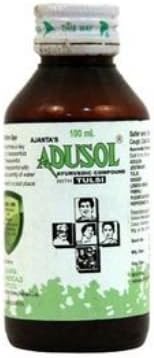 Adusol Cough Syrup with Malshuddhi Vati (100 ml) - Pack 4