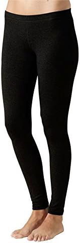 YOHOO Women's Black Modal Seamless Stretchy Basic Ankle Leggings(M)