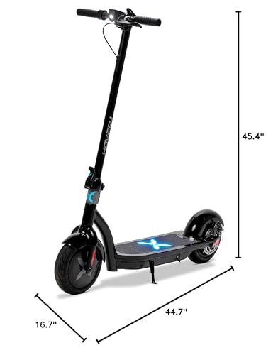 Hover-1 Alpha Foldable Electric Scooter with 450W Brushless Motor, 18 mph Max Speed, 10” Air-Filled Tires and 12 Mile Range