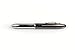 Elegant Multipurpose Ball Point Writing Pen with LED Light and Capacitive Stylus -- 3 in One. Chrome and gunmetal; black ink.