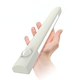 Roybens 2-Pack Battery Powered Stick-on Portable PIR Motion Detection Sensor LED Light Bar, Intelligent Night Lamp with Handy Velcro Straps for Closet/ Under Cabinet/ Drawer/ Bar Sets/ Stairs/ Bedroom