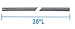 Steel All-Thread Lamp Pipe is 36 Inches Long (Pkg/5)