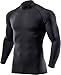 ATHLIO Men's Thermal Wintergear Compression Baselayer Mock Long Sleeve Shirt