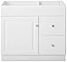 Design House 531954 Wyndham Ready-To-Assemble 1 Door/2 Drawer Vanity, White, 36