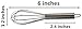 Aniso Stainless Steel Whisk (6 inches, Silver)