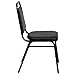 Flash Furniture Hercules Series Trapezoidal Vinyl Banquet and Event Chair, Commercial Event Chair with Padded Seat and Back, Black