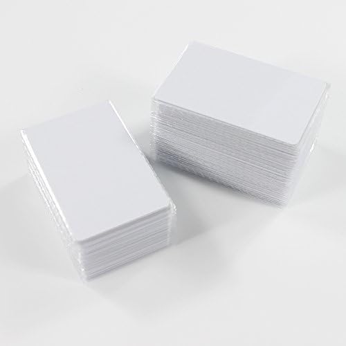 CR80 125KHz RFID Writable Cards T5577 T5557 Blank White Empty Cards Rewrite Proximity Access Control Thin Cards (Pack of 100)