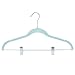 Juvale Velvet Hangers with Clips - for Shirts, Skirts, Pants, and Dresses - Non-Slip Velvety Smooth Texture - Slim Space Saving Design - Blue - 24 Pack - 18 Inches