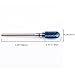 MZCMSL Blue Nano Coating Carbide Nail Drill Bit for Acrylic Nails,Medium Grit Nail Art Tool