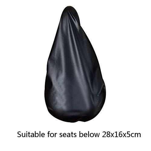 Quaanti 1 PC Bike Seat Waterproof Rain Cover and Dust Resistant Bicycle Saddle Cover Useful Easy to Install Elastic Bike seat Cover (S/28x16x5cm)
