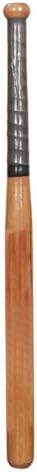 SanR WdnBasBtSML Solid-Wood Baseball Bat, 24 cm (Brown)