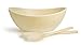 EcoSmart PolyPaper Serving Bowl, White, 7qt, Recycled Plastic and Paper, Made in the USA by Architec