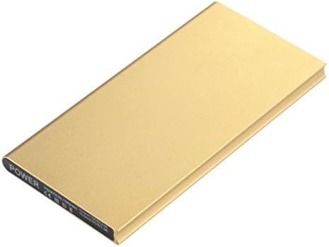eShopMind 8000mAh Ultra-Thin Dual USB Portable Power Bank External Battery Backup Charger or iPhone 6 Plus 5S 5C 5 4S, iPad Air 2 Mini 3, Samsung Galaxy S6 S5 S4 Note 4 3, HTC One-- Gold